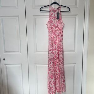 Noracora pink and white dress